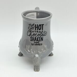 Disney The Santa Clause Reindeer Hot Cocoa Mug Not Too Hot Extra Chocolate NEW